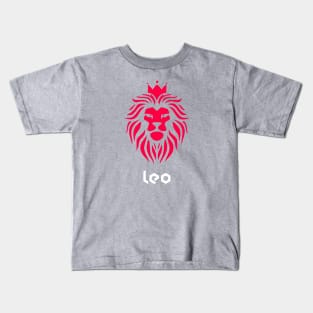 Birthday zodiac sign Leo Lion king Kids T-Shirt